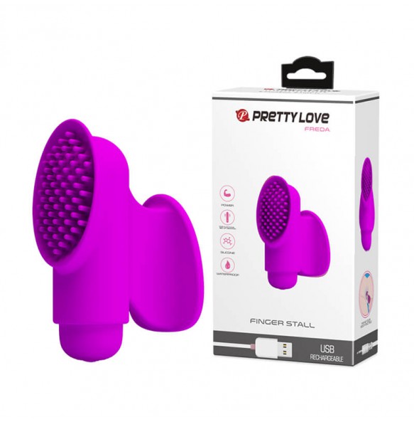 PRETTY LOVE - FREDA Finger Vibrator (Chargeable - Purple)